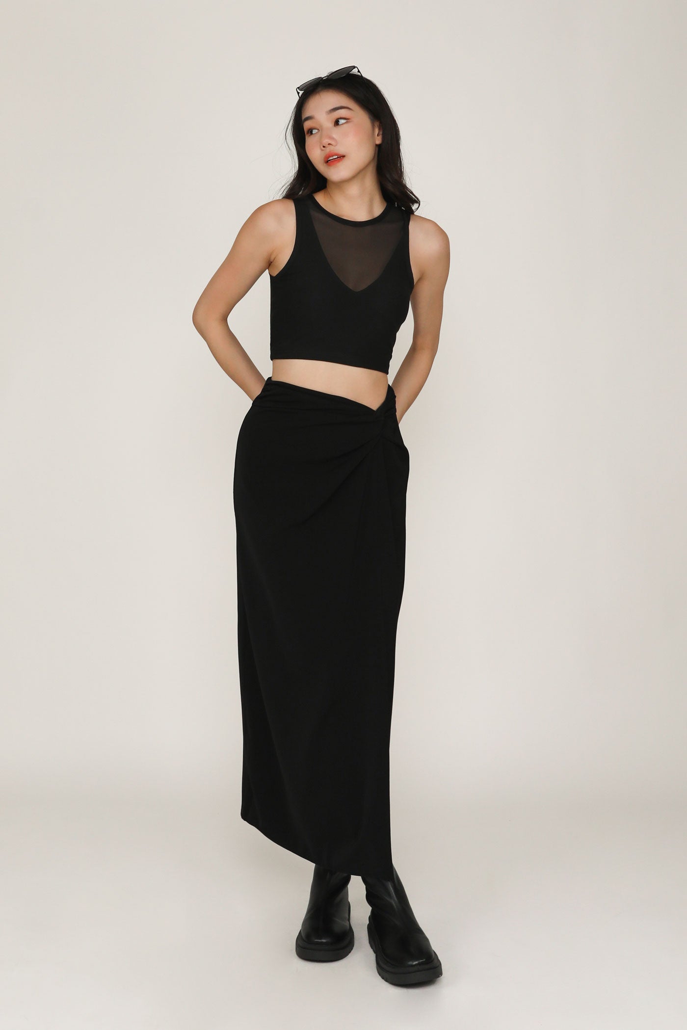 Ava Knot Front Maxi Skirt – The Tinsel Rack