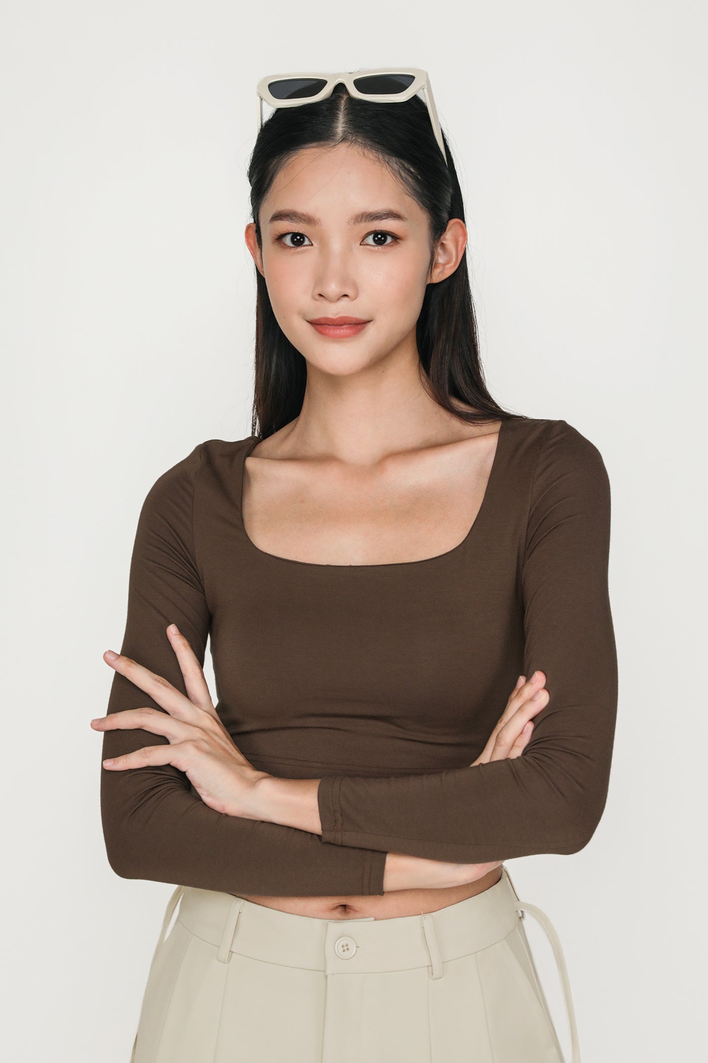 Avril Long Sleeve Padded Top – The Tinsel Rack