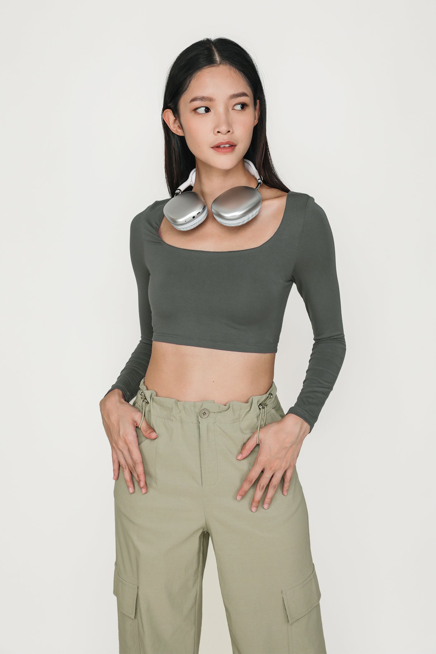 Avril Long Sleeve Padded Top – The Tinsel Rack