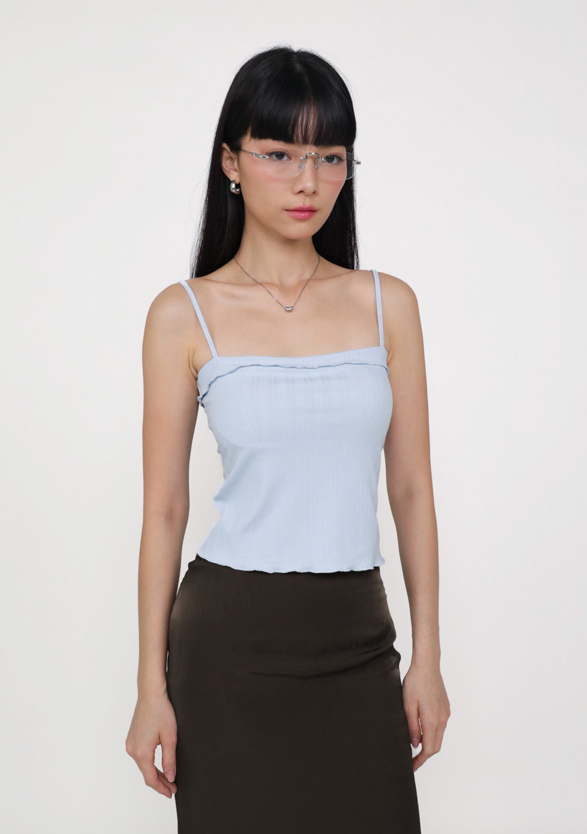 Mizuri Ruffles Trim Padded Top – The Tinsel Rack