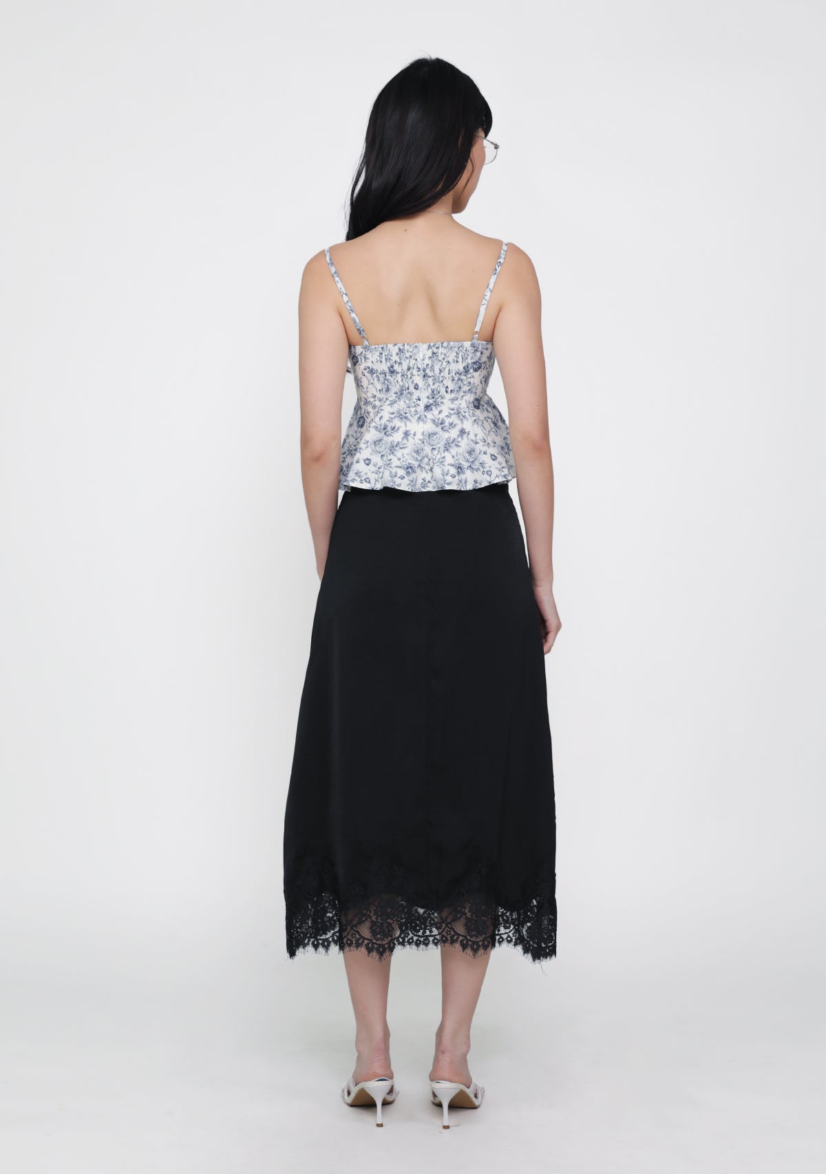 Aurénne Lace Hem Midi Skirt – The Tinsel Rack