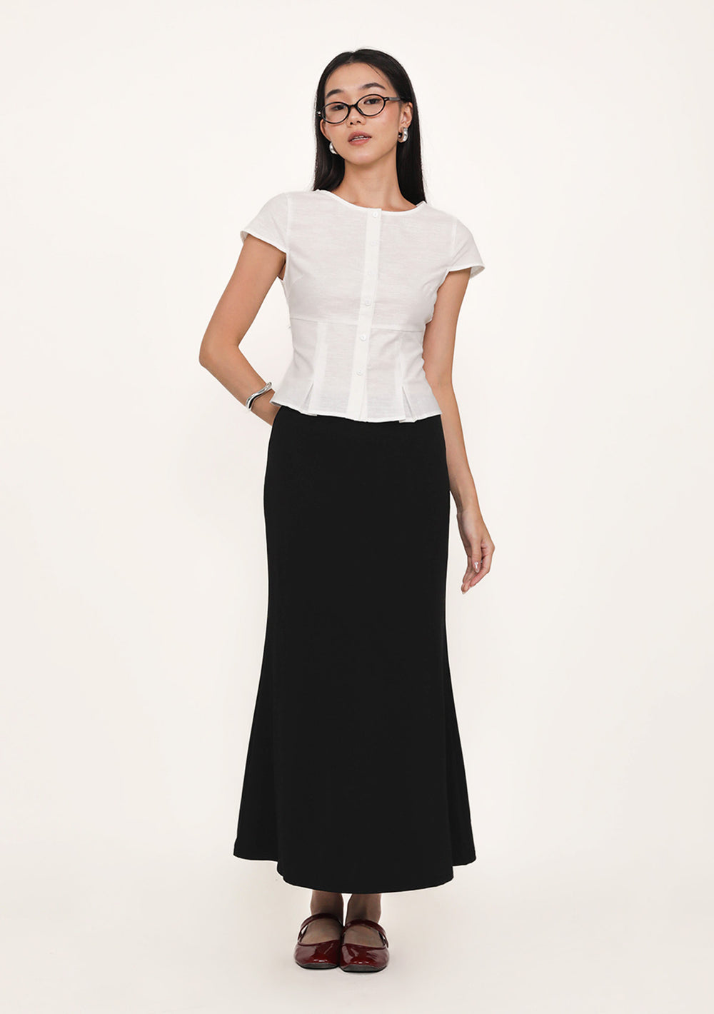 Petite Colette Bias Cut Maxi Skirt