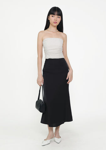 Gloria Bias Cut Midi Skirt