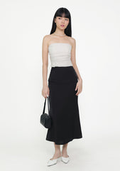 Gloria Bias Cut Midi Skirt