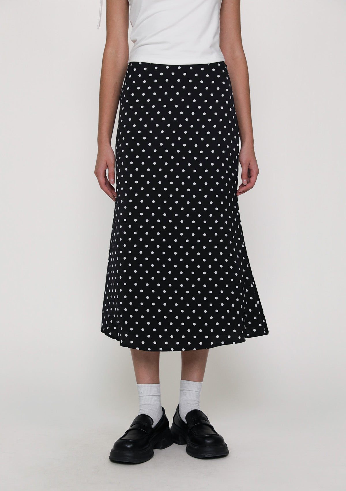 Marilyn Polka Dot Bias Cut Midi Skirt – The Tinsel Rack