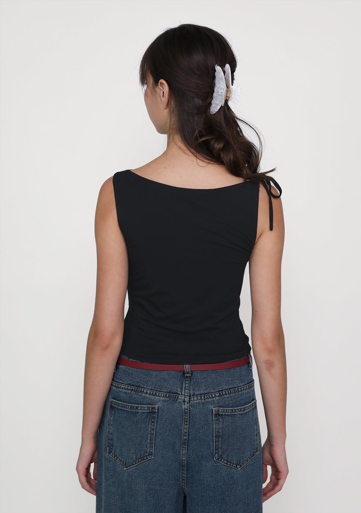 Saki Ribbon Cowl Neck Top – The Tinsel Rack