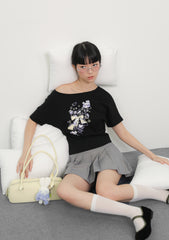 Sara Street Sweet Dreams Off Shoulder Top