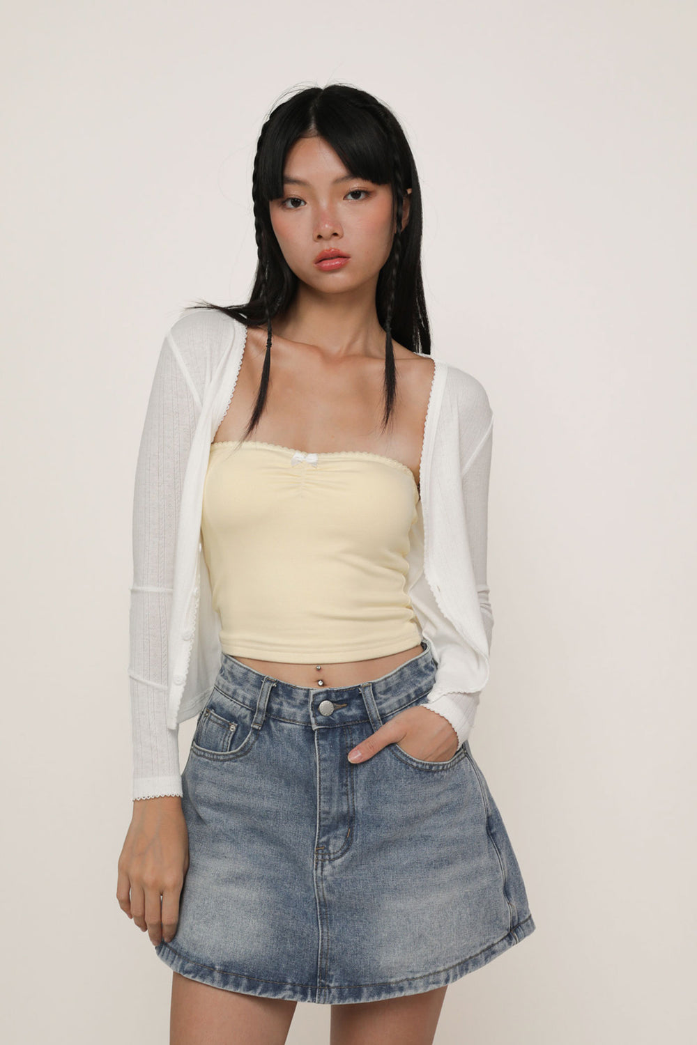 Bradley Denim Skorts