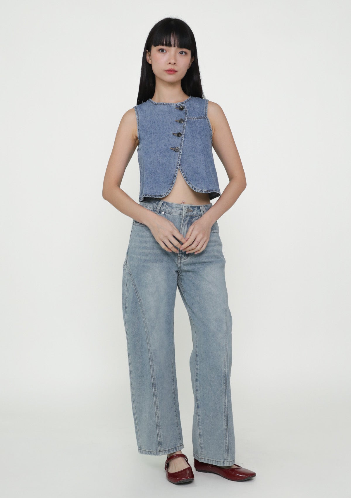 Brandon Topstitch Barrel Denim Jeans – The Tinsel Rack
