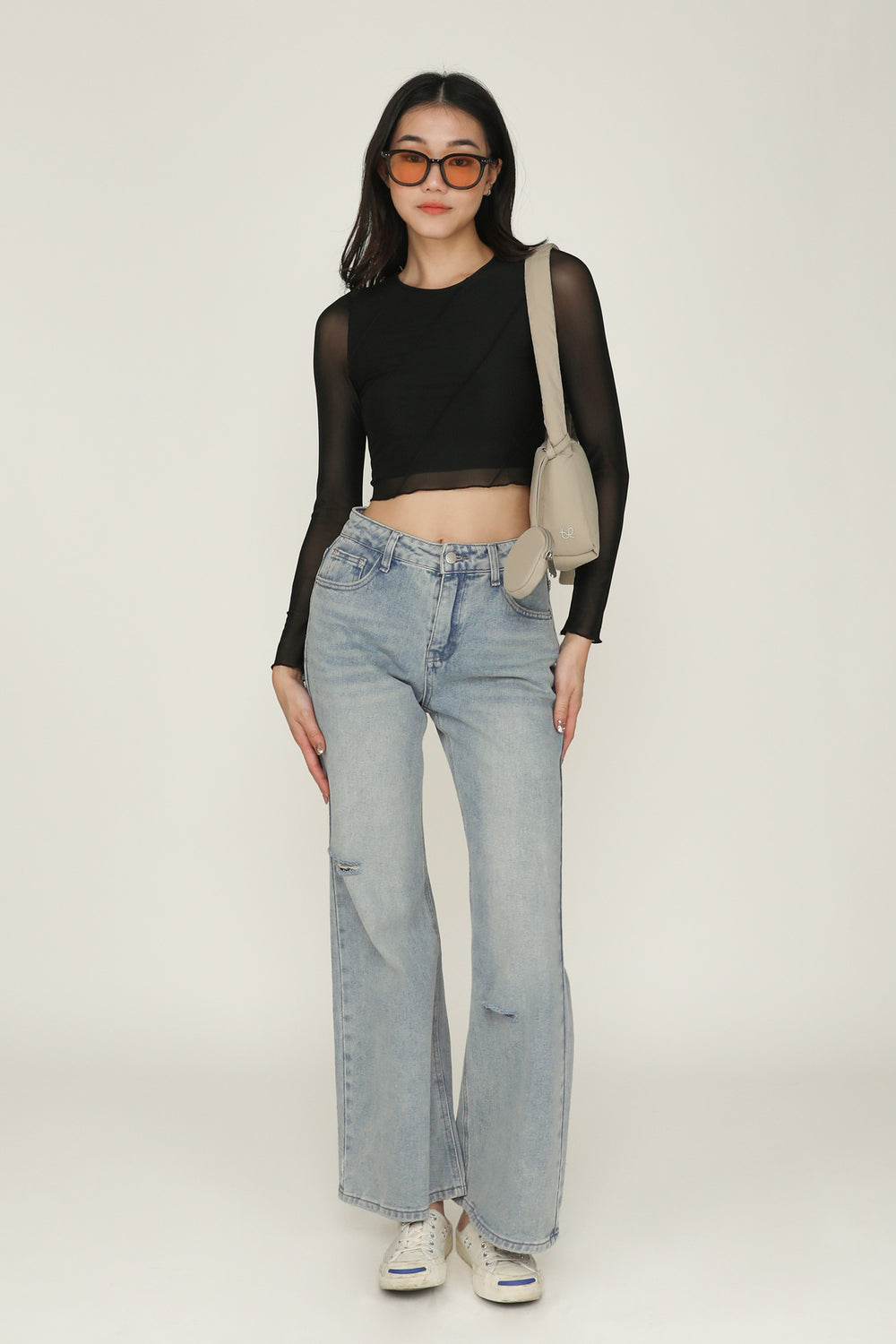 Brodie Mesh Long Sleeve Top
