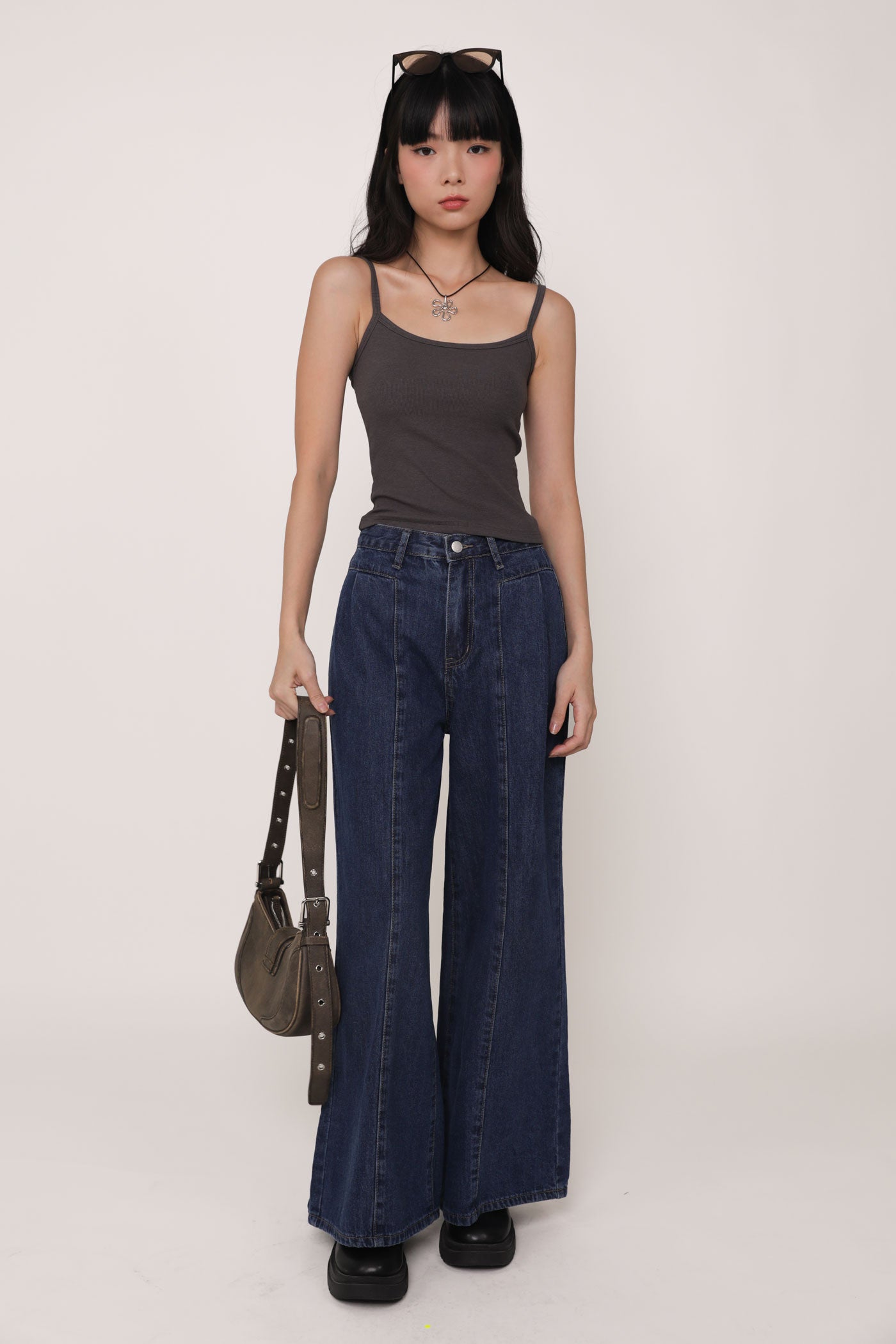 Petite Bryton Wide Leg Denim Jeans – The Tinsel Rack