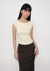 Drea Basic Boat Neck Top
