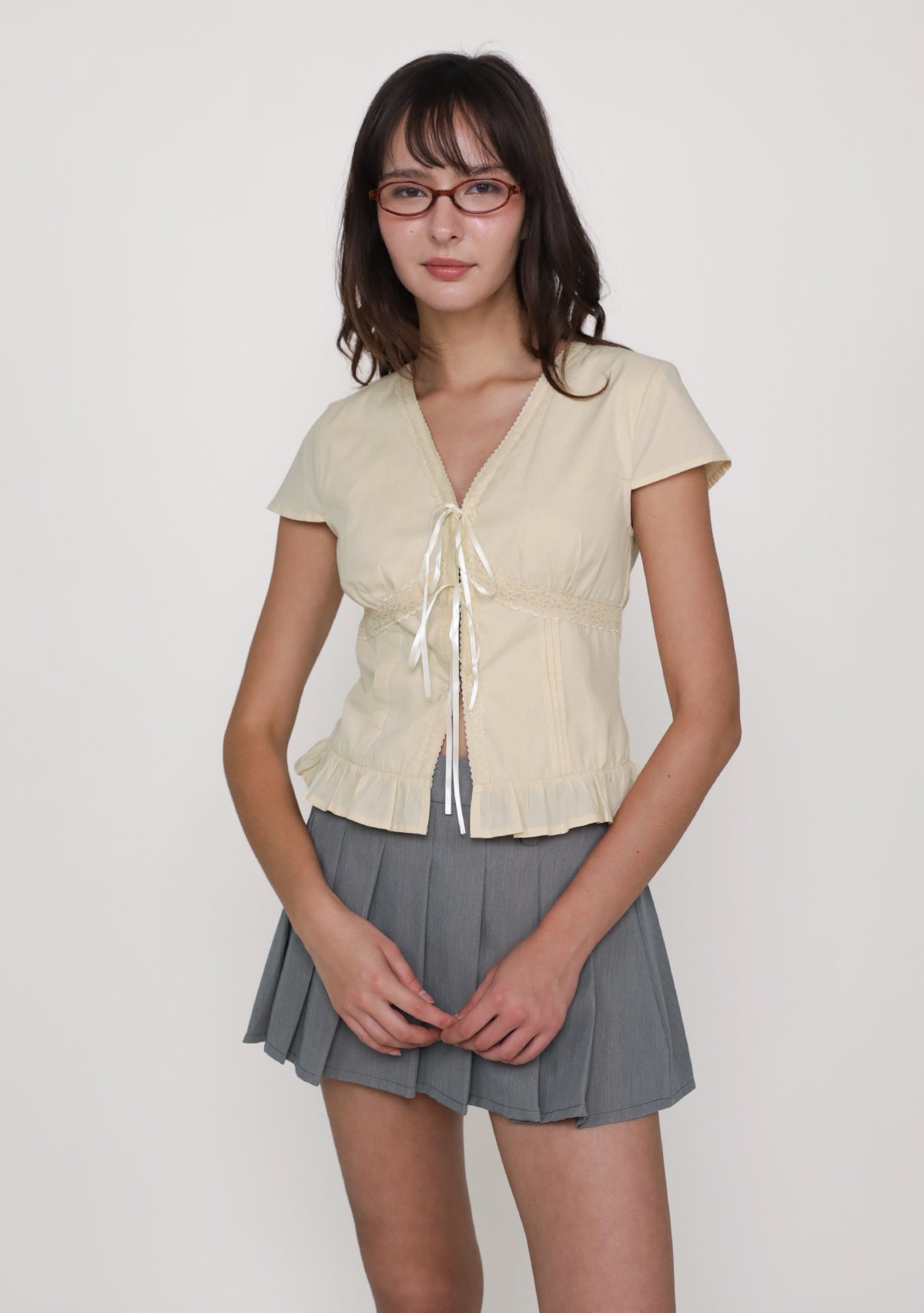 Manila Lace Trim Ribbon Blouse – The Tinsel Rack