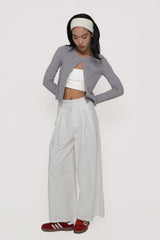 Petite Camila Wide Leg Linen Pants