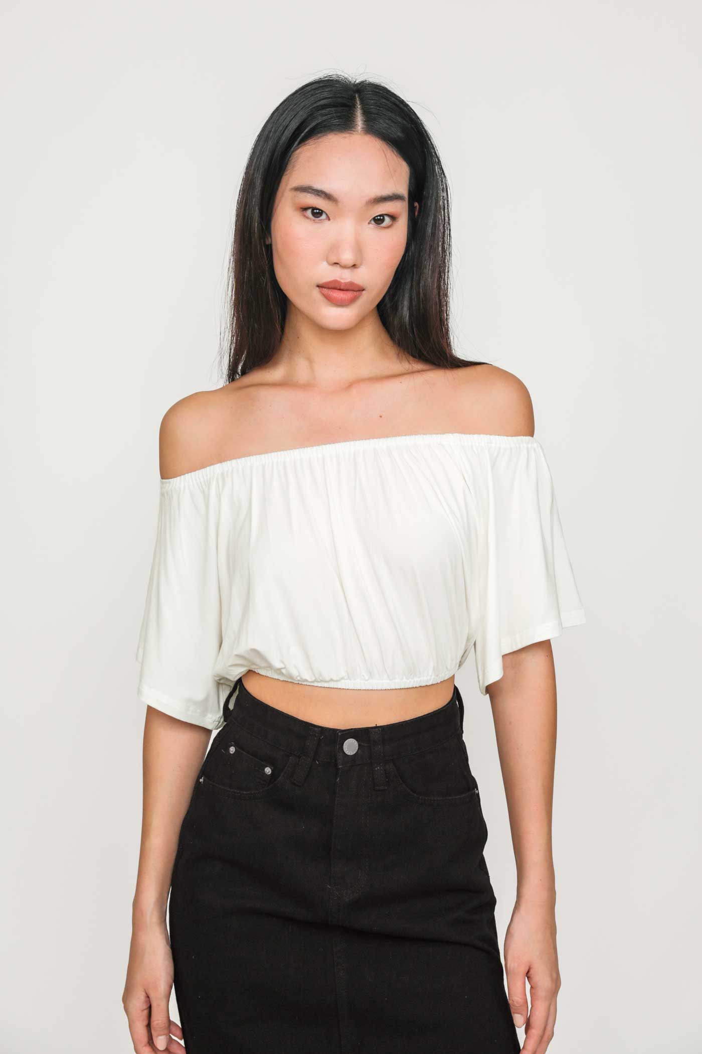 Carys Off Shoulder Jersey Top – The Tinsel Rack