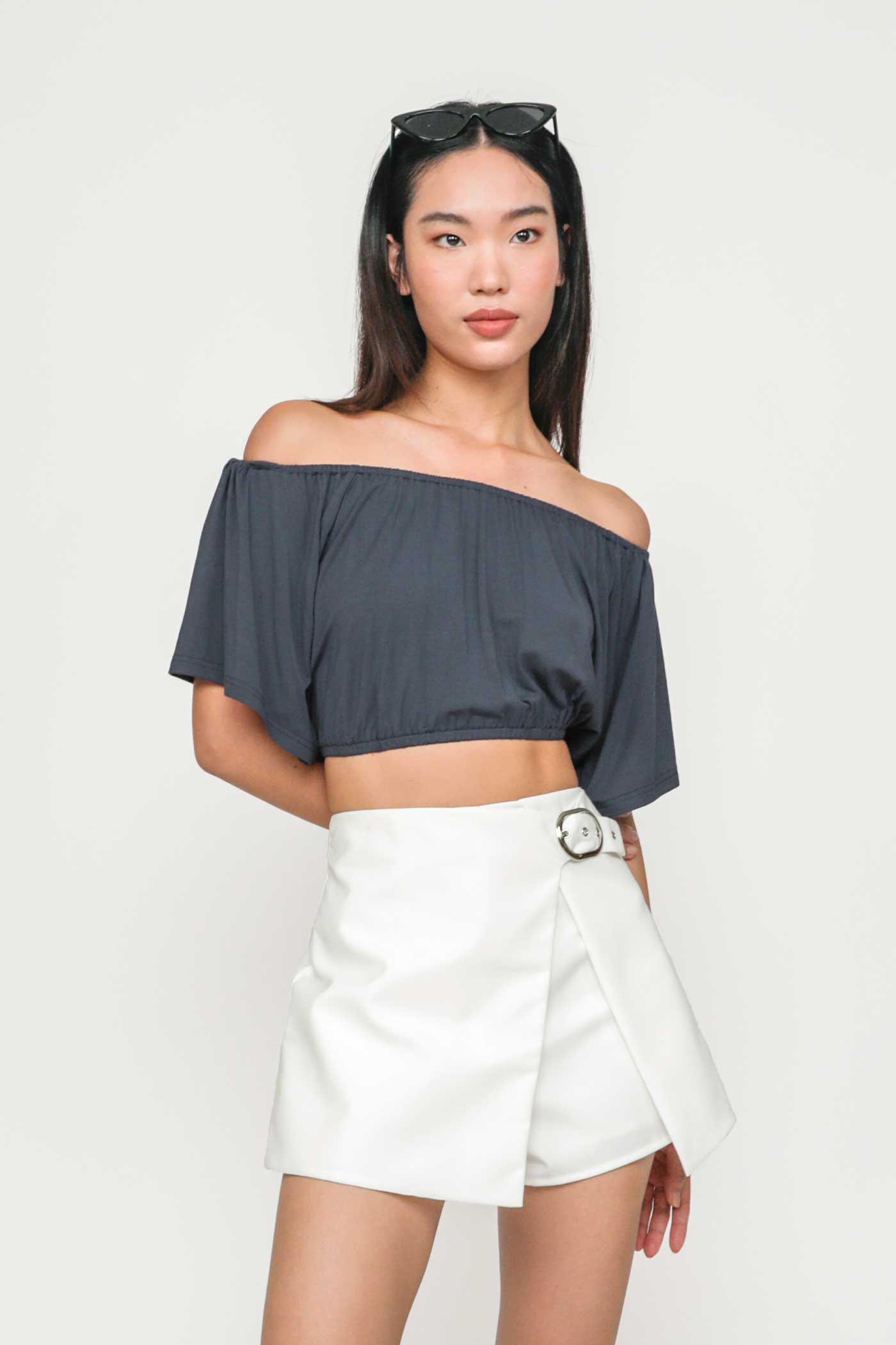 Carys Off Shoulder Jersey Top – The Tinsel Rack