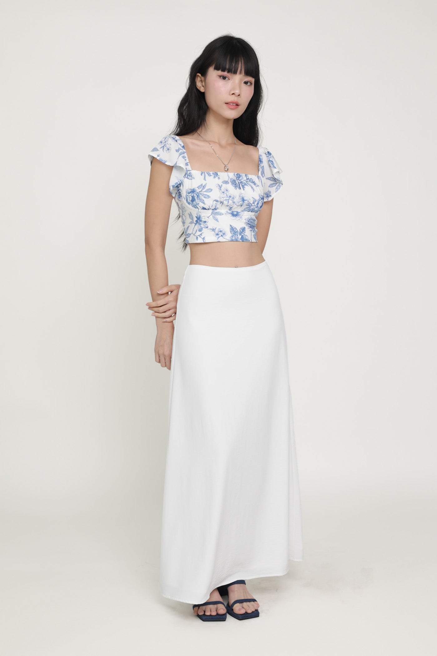 Chelsey Flutter Sleeve Crop Top – The Tinsel Rack
