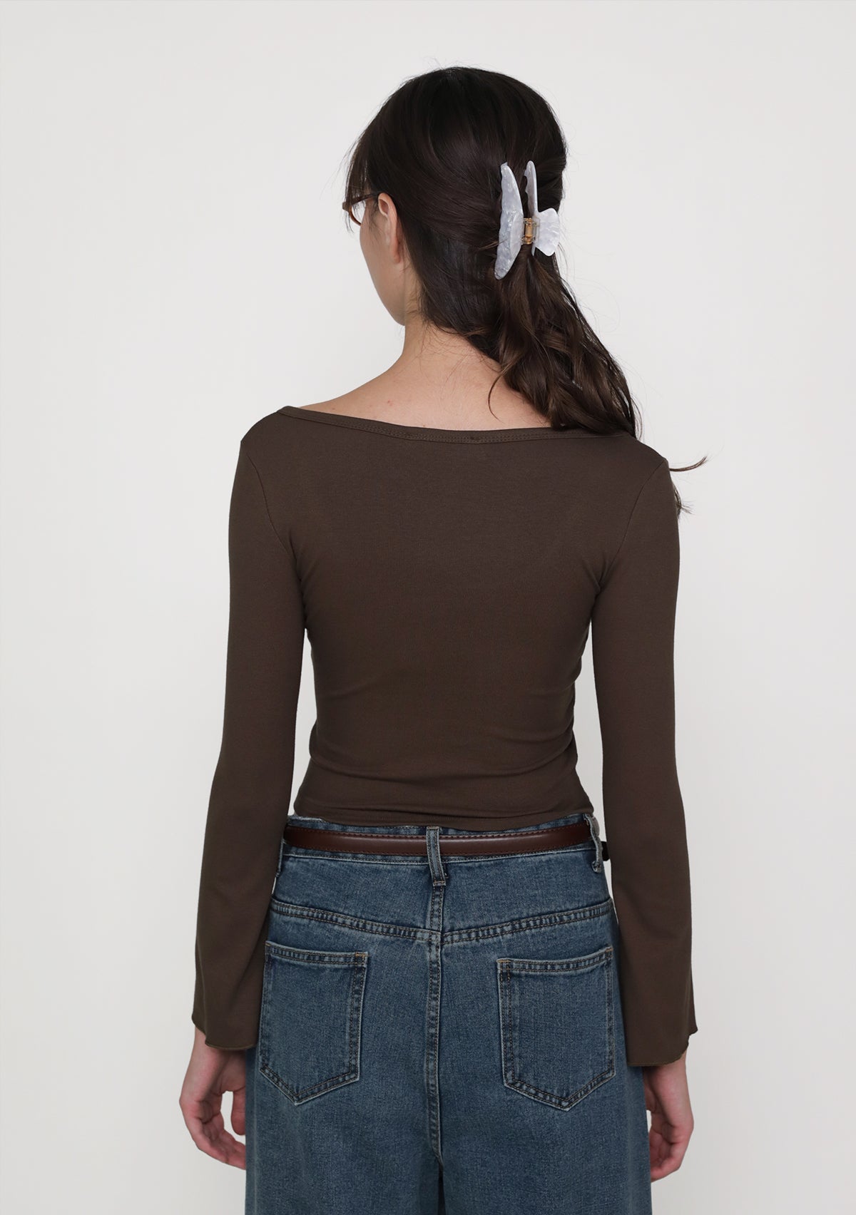 Mizu Flare Sleeve Padded Top – The Tinsel Rack