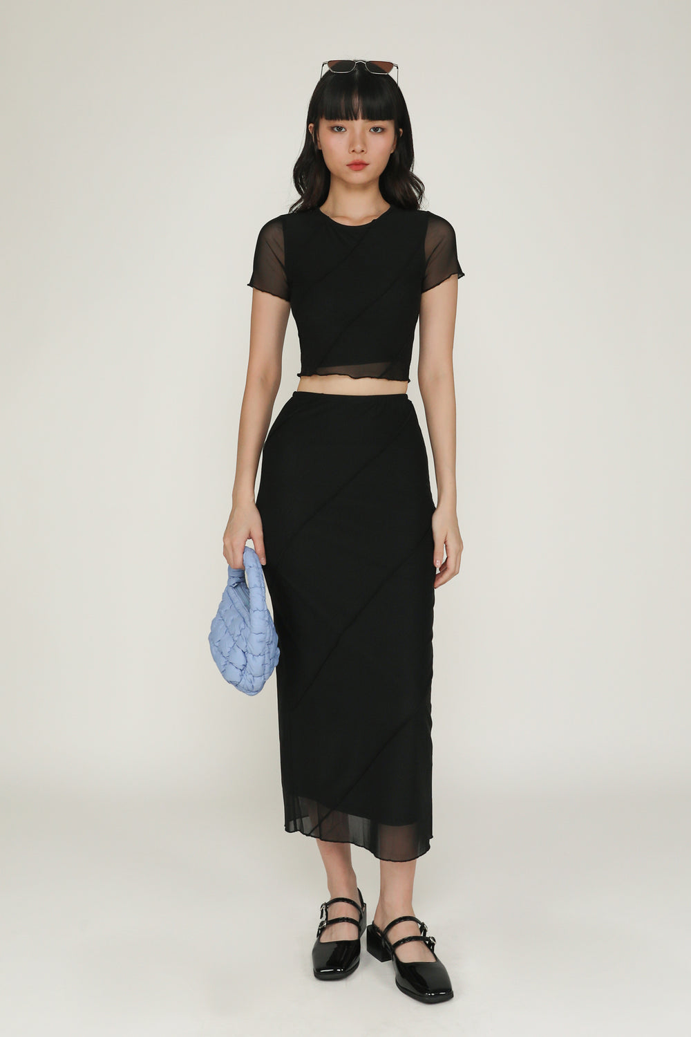 Clarice Mesh Midi Skirt
