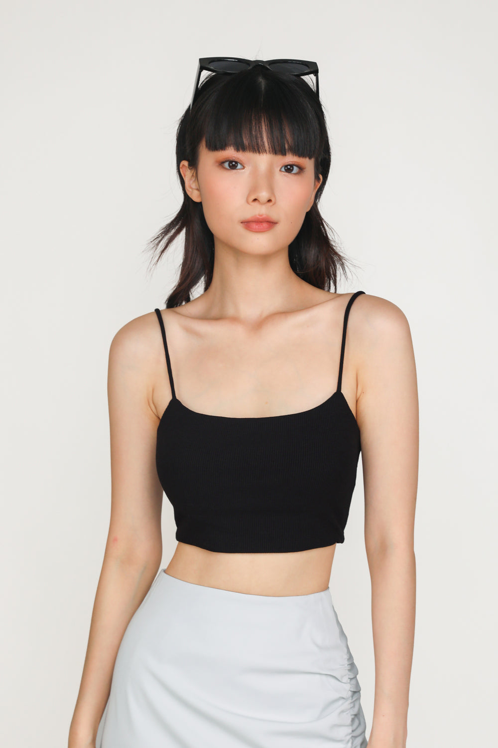 Conan Ribbed Padded Spag Top