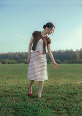 Rhys Ribbon Skirt (Polka Dot)