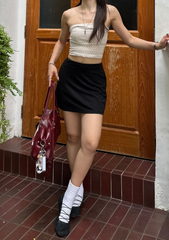 Airi Padded Tube Top (Polka Dot)