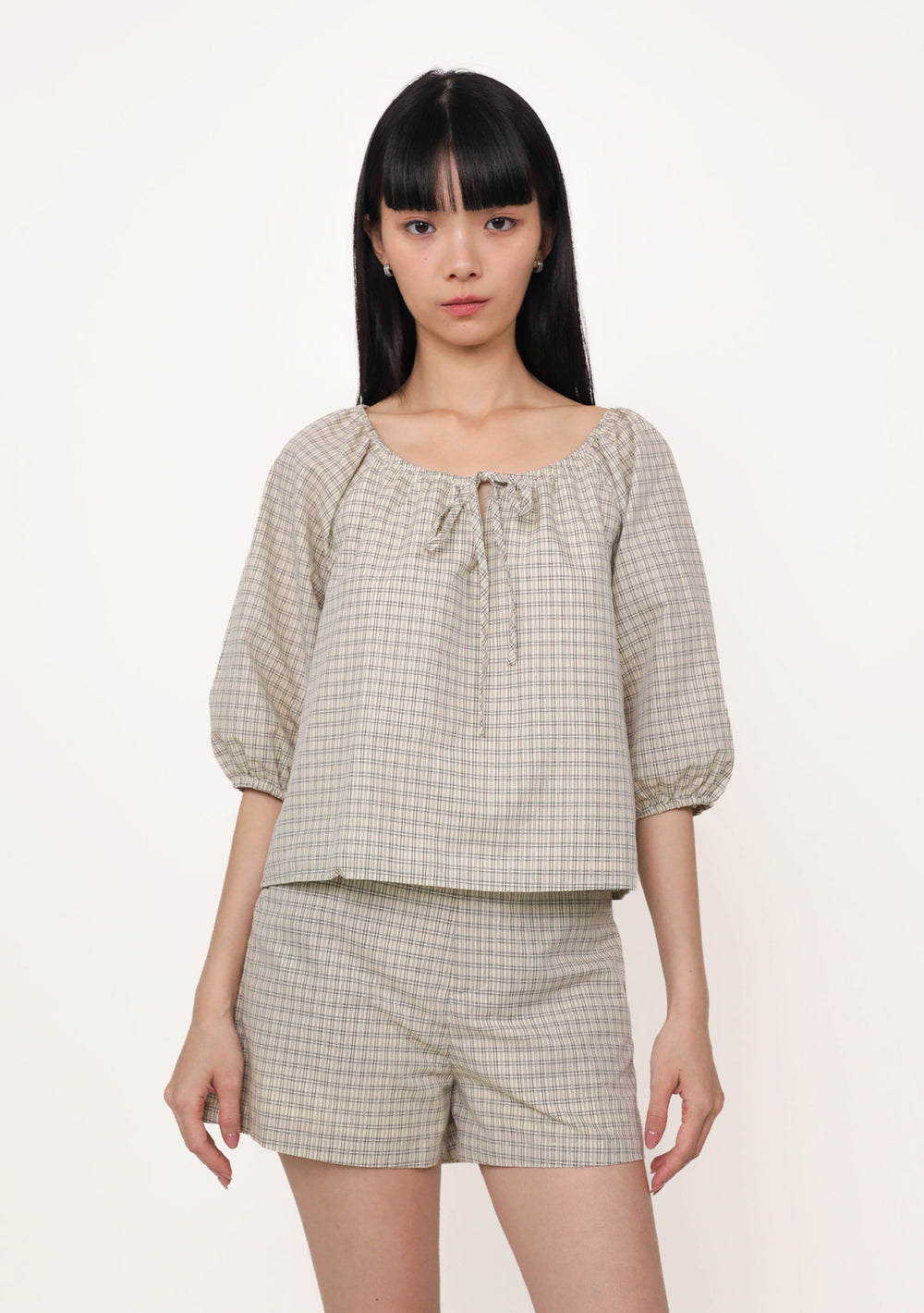 Frankie Tailored Shorts (Plaid)