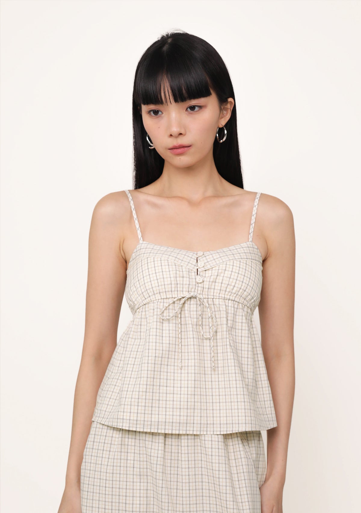 Nora Babydoll Padded Top (Plaid) – The Tinsel Rack