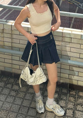 Lola Crochet Trim Top