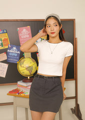 Bloom Crochet Trim Baby Tee