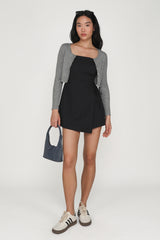 Damara Linen Wrap Front Romper