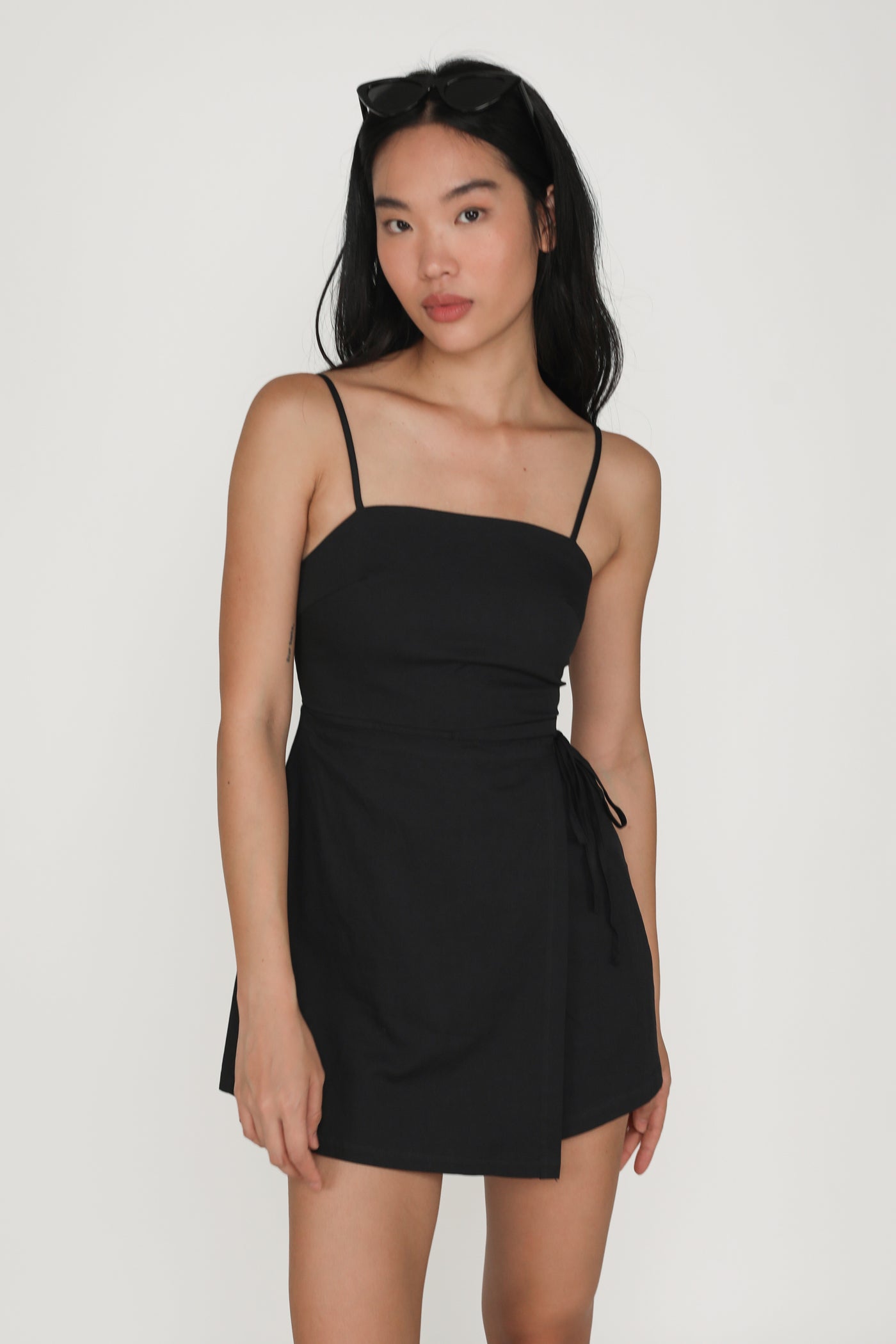Damara Linen Wrap Front Romper – The Tinsel Rack