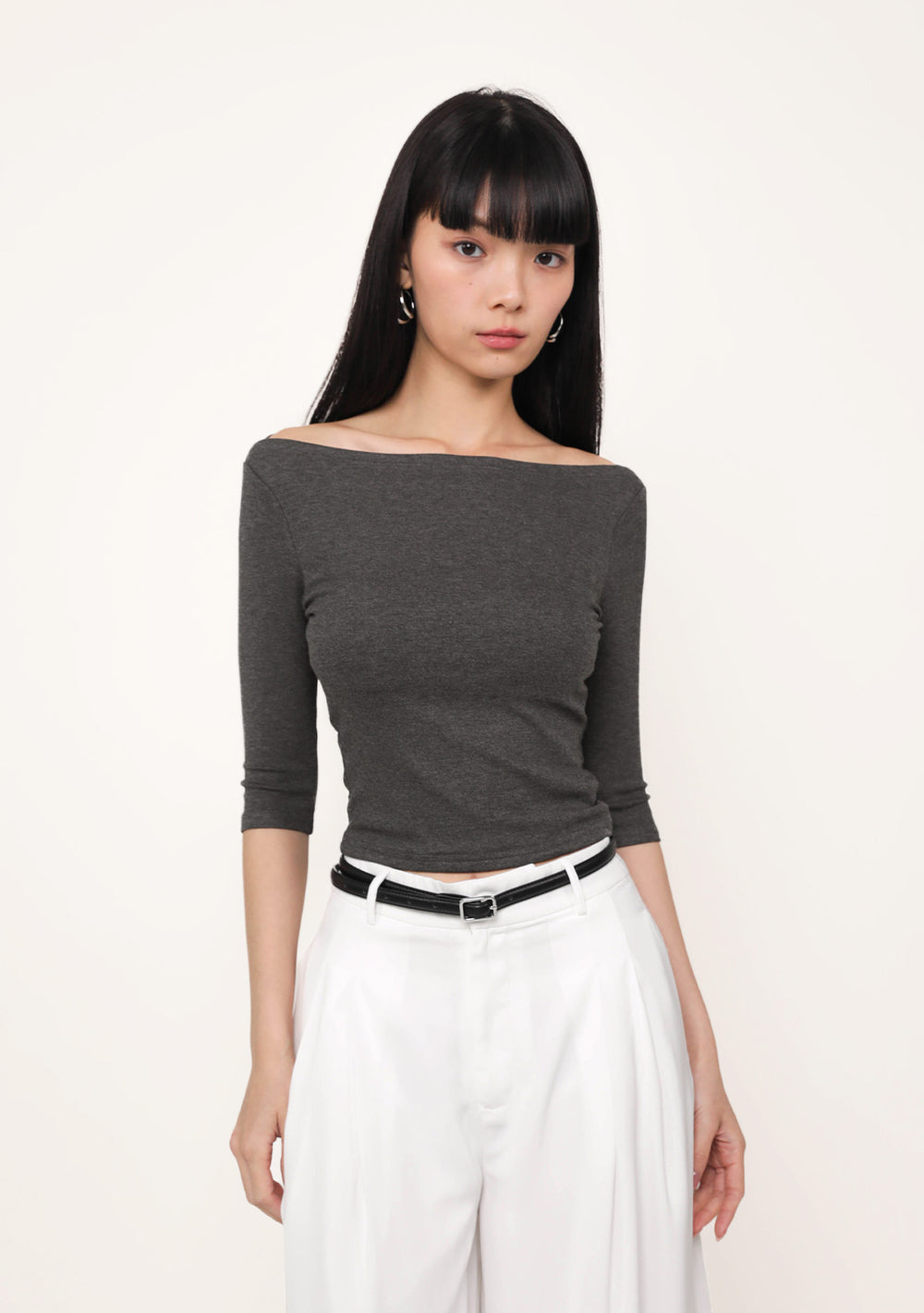 Florence Boat Neck Sleeve Padded Top