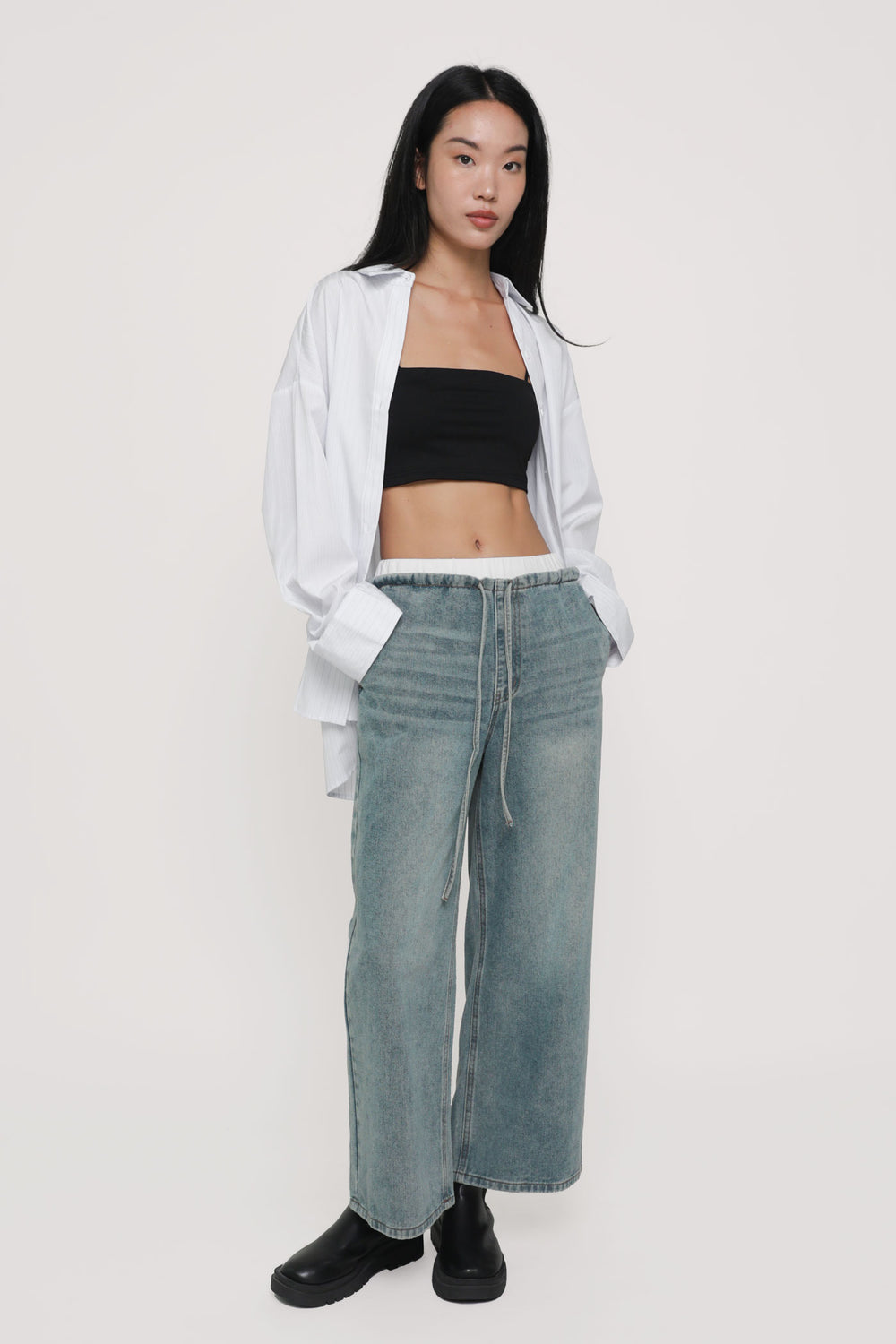 Douglas Drawstring Boxer Denim Jeans