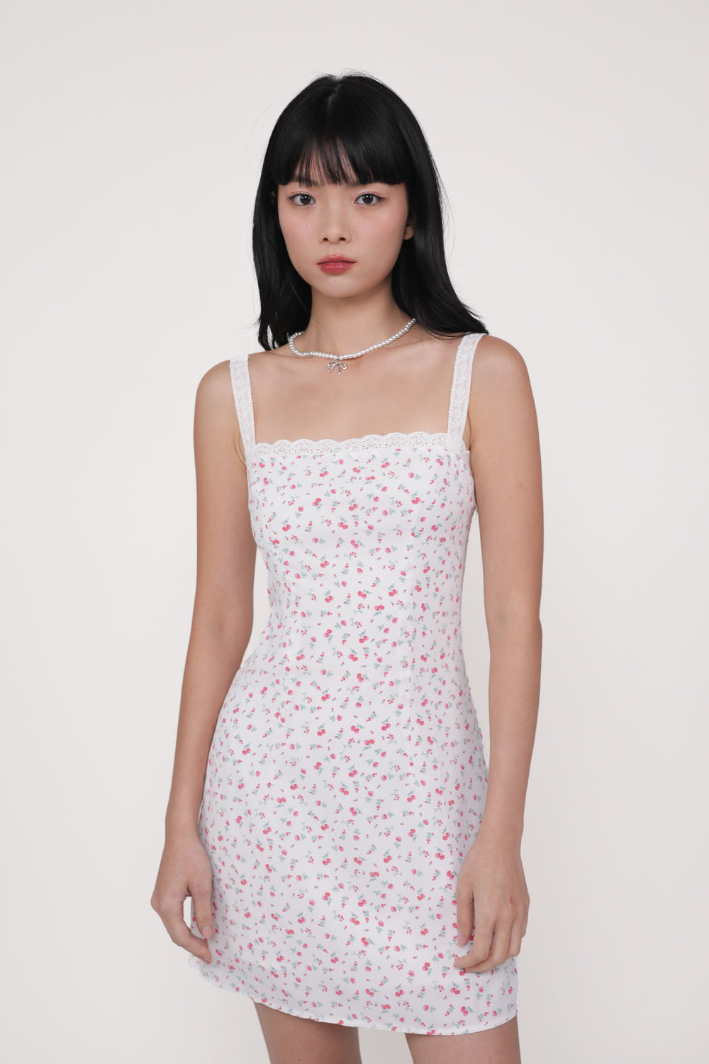 Elise Crochet Trim Dress