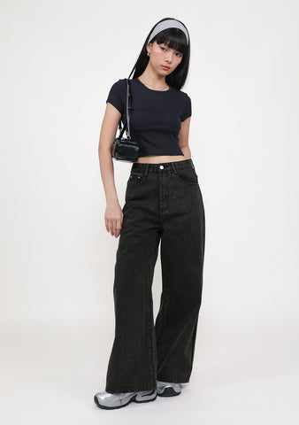 Regular Benjamin Wide Leg Denim Jeans