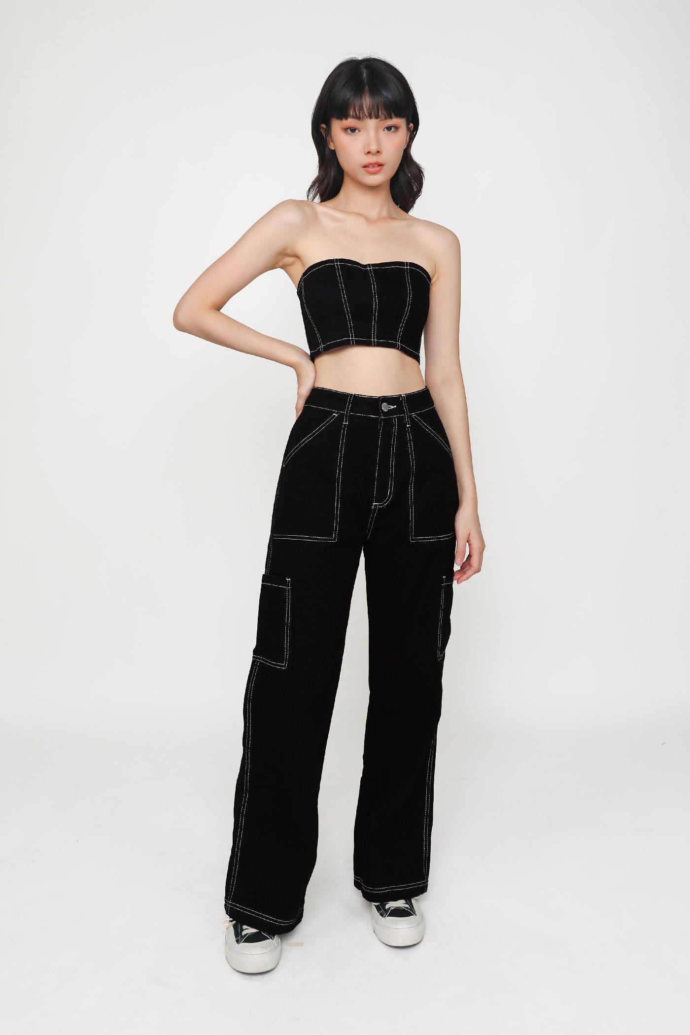 Gabrielle Denim Tube Top – The Tinsel Rack