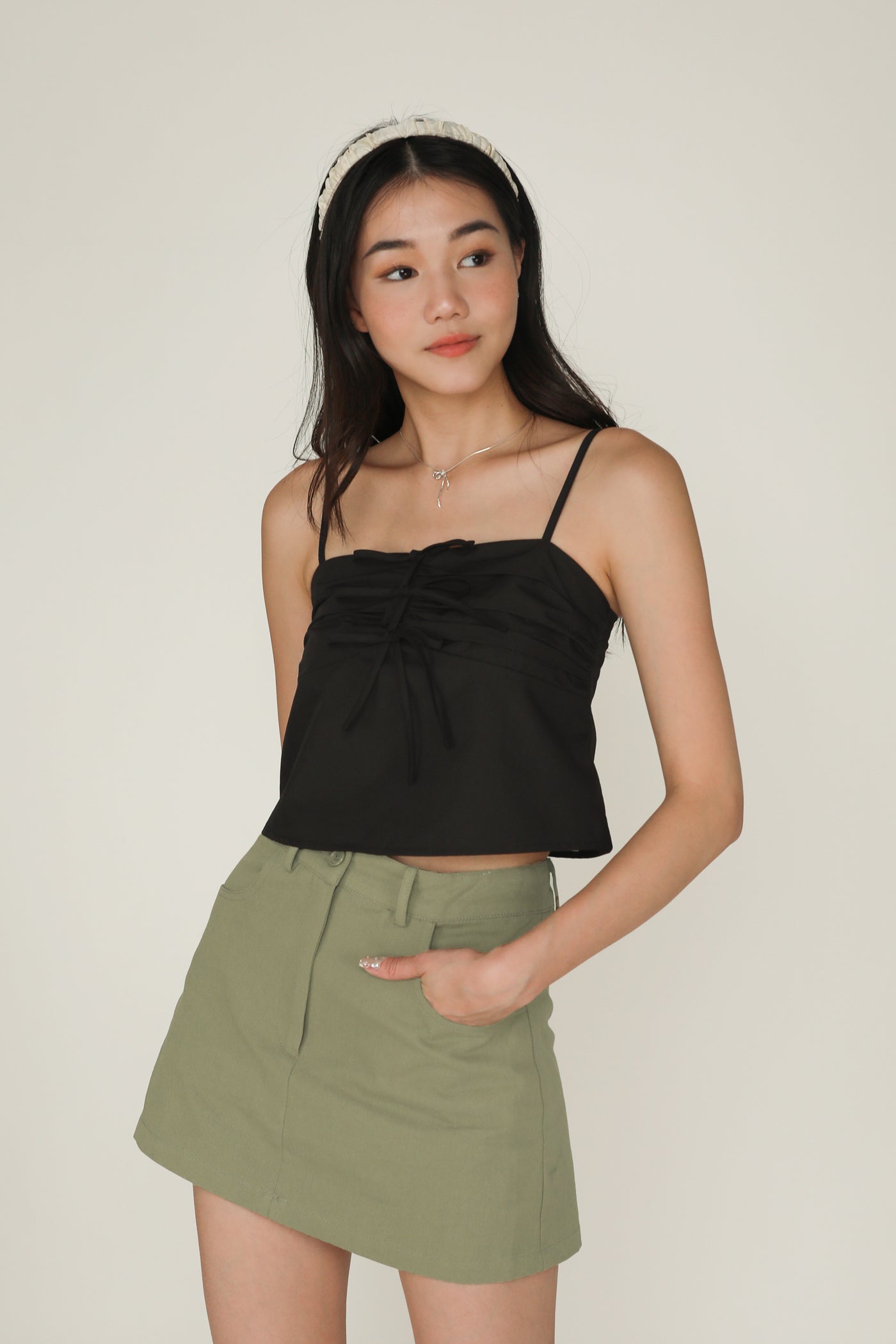 トップス andmary Gigi ribbon tops ANDMARY】Gigi ribbon tops