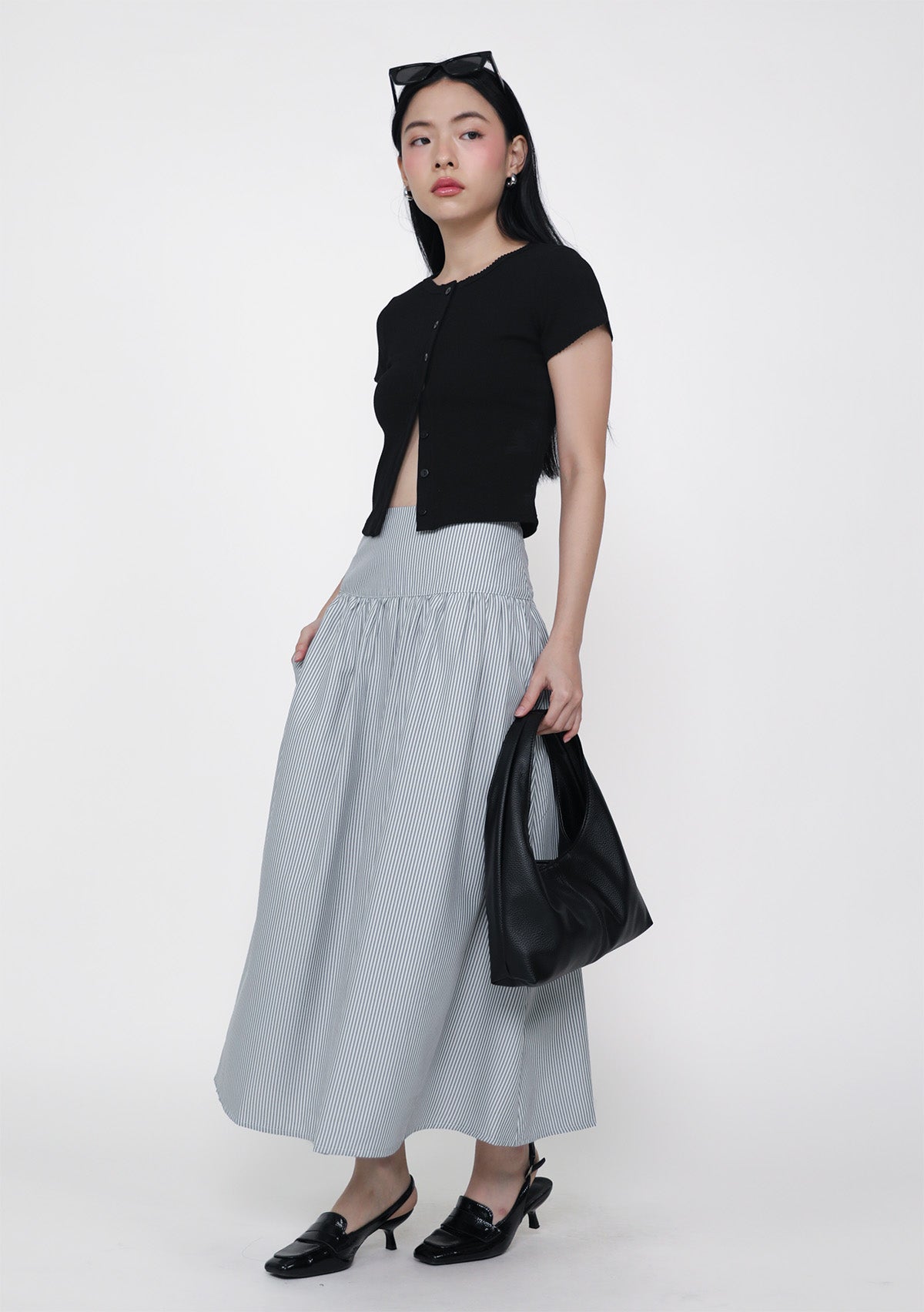 Nara Midi Skirt (Striped) – The Tinsel Rack