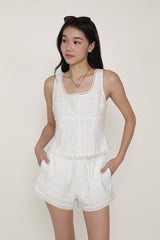 Harleigh Embossed Lace Shorts