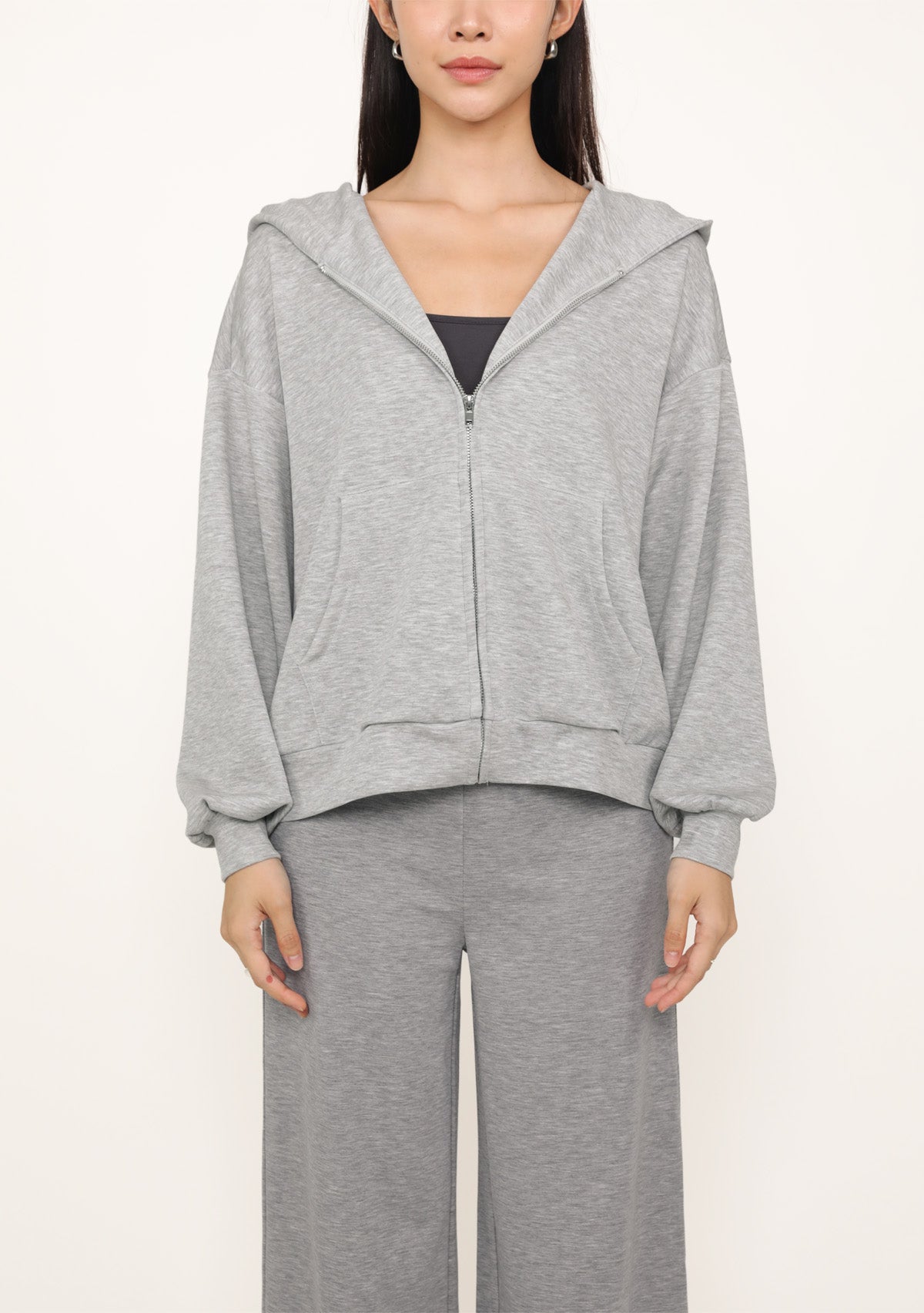 rehellinen  life big blouse（color：gray） BIGGIE GREY HOODIE