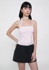 Himari Crochet Trim Top