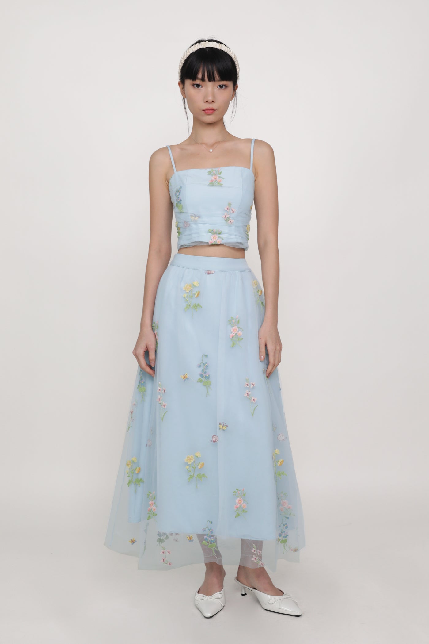 Isadora Embroidery Mesh Maxi Skirt – The Tinsel Rack