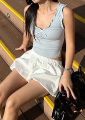 Jasleen Ribbon Ruched Top