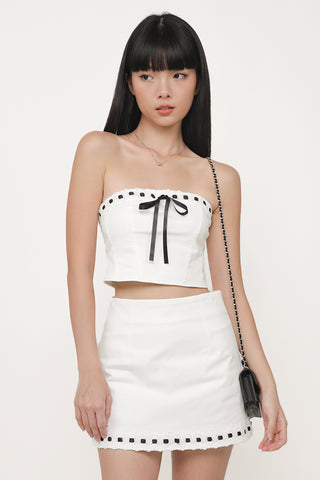 Jaylene Ribbon Embroidery Skorts