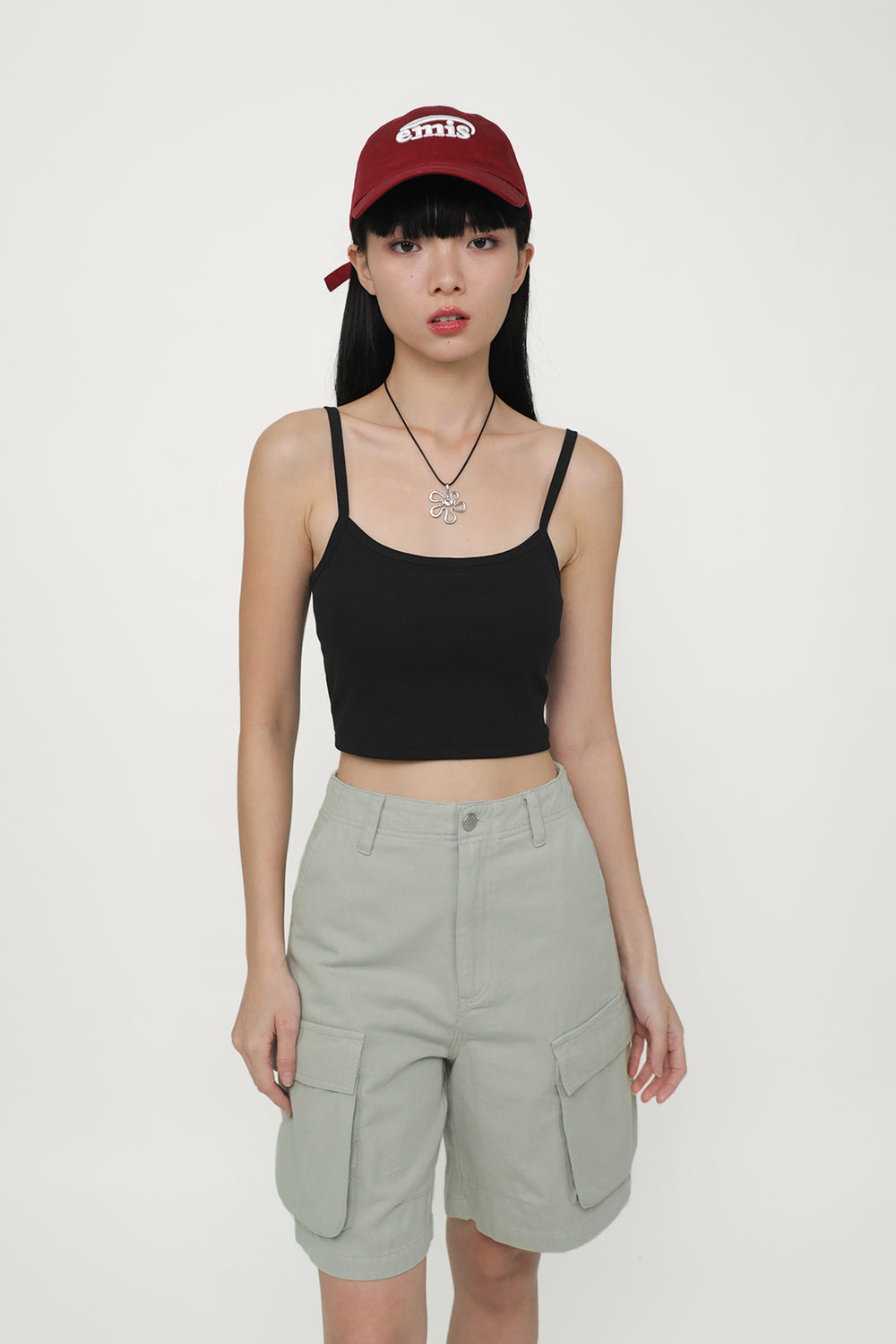 Jessica Basic Crop Padded Top
