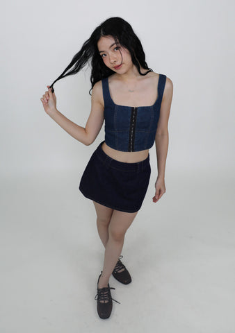 Jona Corset Denim Top