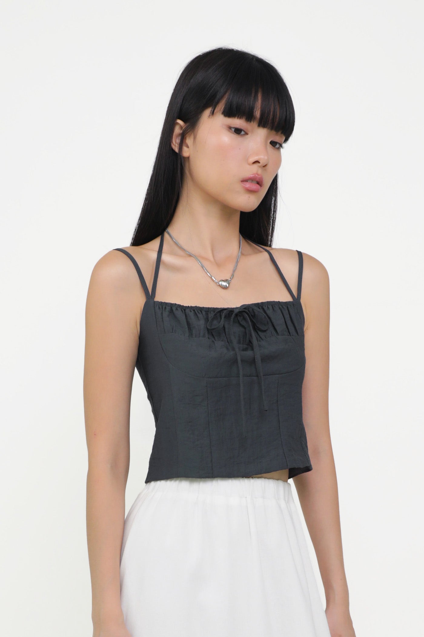 Julieta Tie Front Bustier Top – The Tinsel Rack