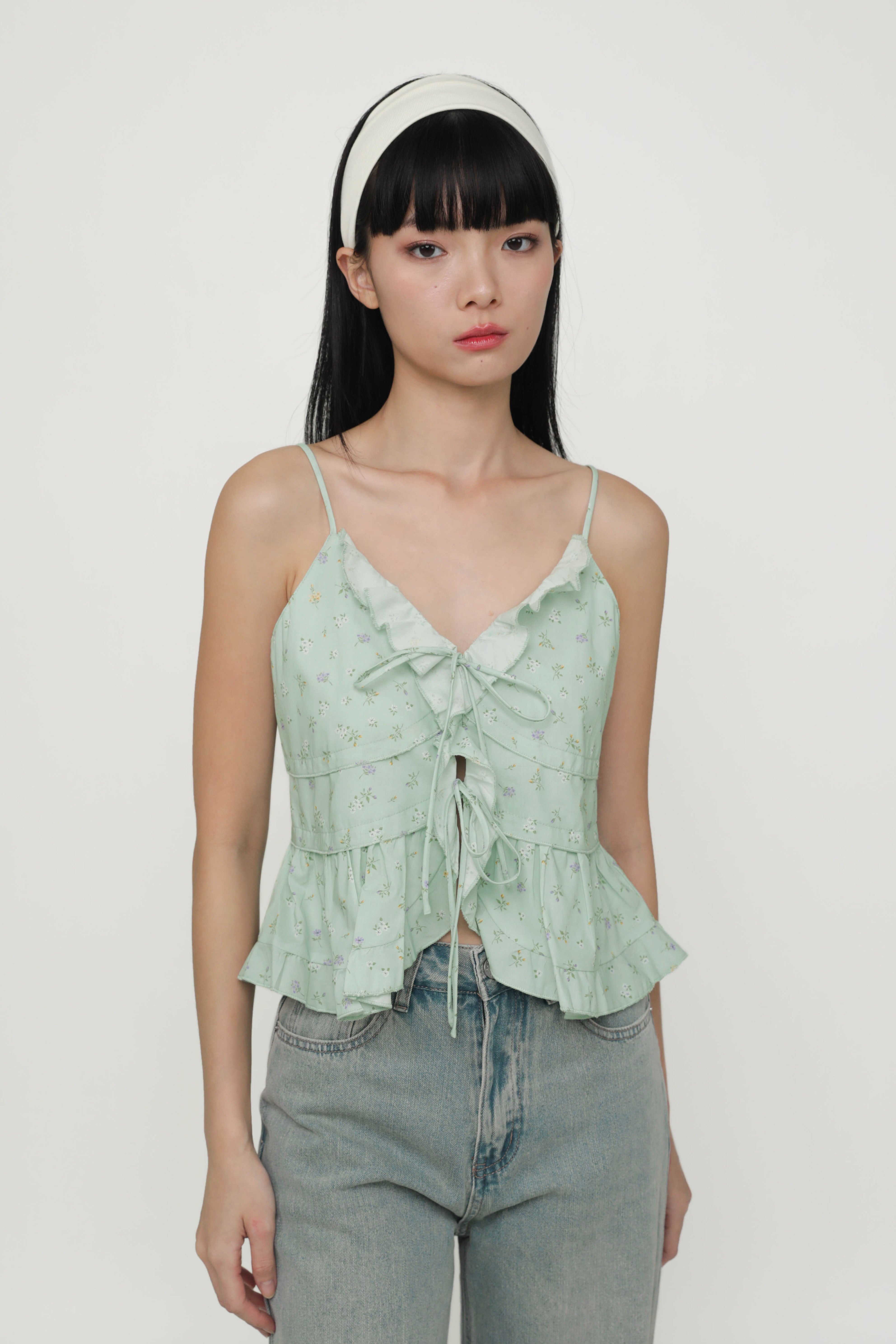 Kace Frilly Babydoll Top – The Tinsel Rack