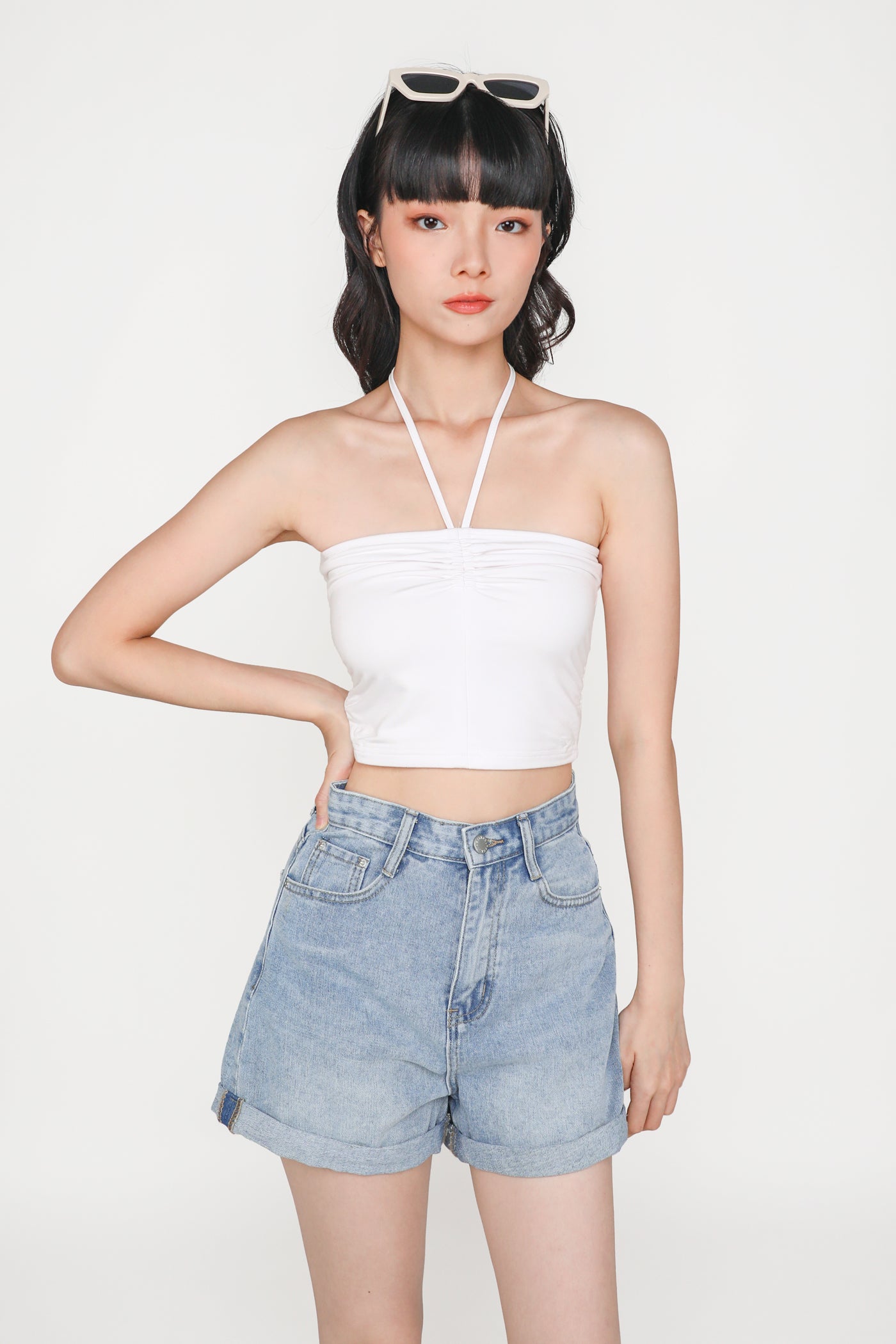 Katniss Halter Ruched Top – The Tinsel Rack